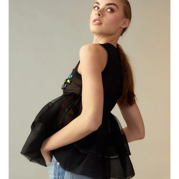 Cynthia Rowley Top L/M - Picture 2 of 5